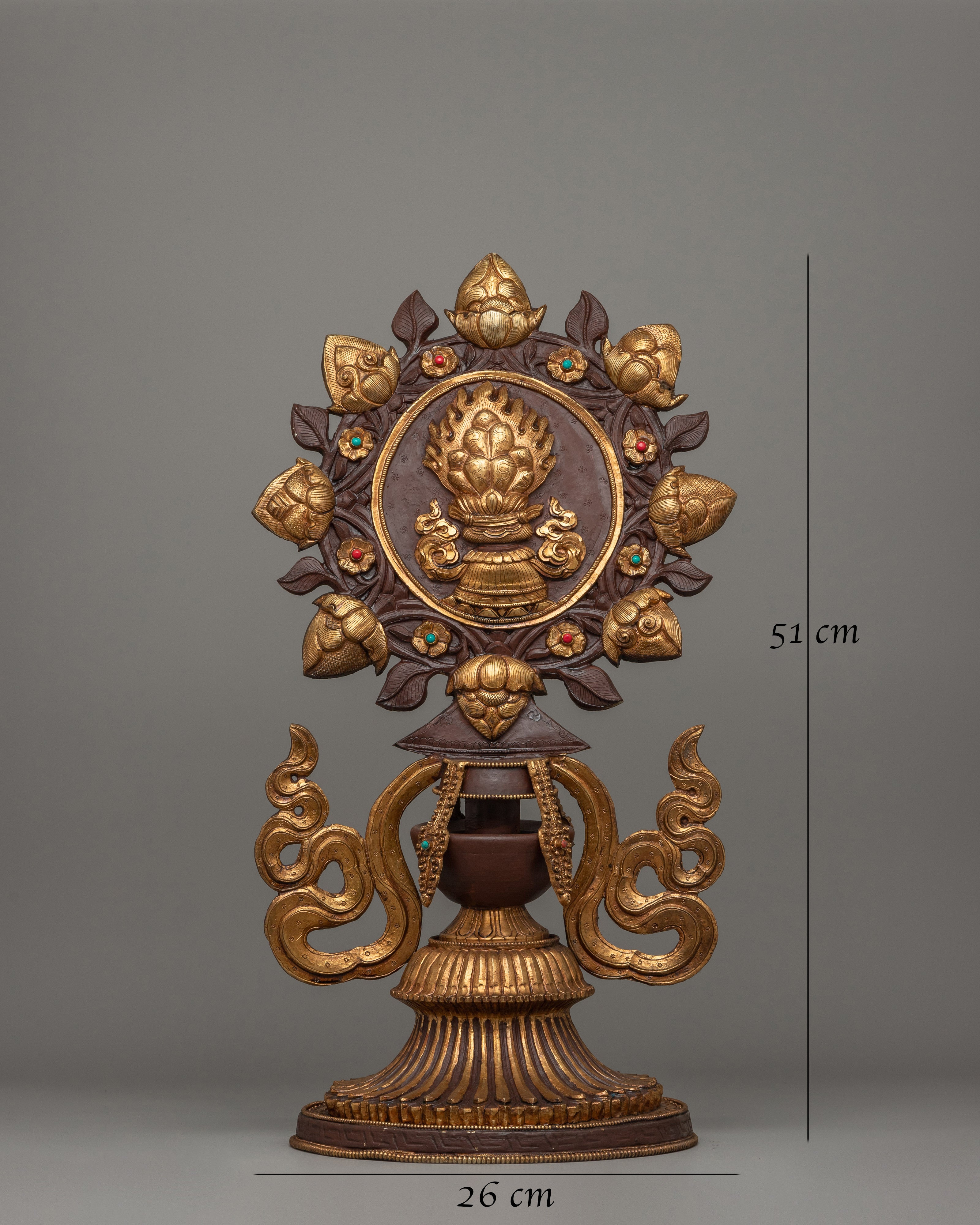 Buddhist  King Queen Statue Set | Buddhist Deity Statues for Spiritual Harmony