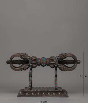 Sacred Vajra on Stand |  Buddhist Spiritual Artifact