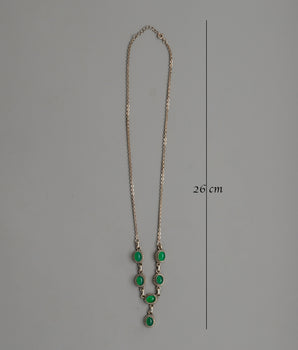 Sterling Silver Green Onyx Necklace | Timeless Handcrafted Elegance