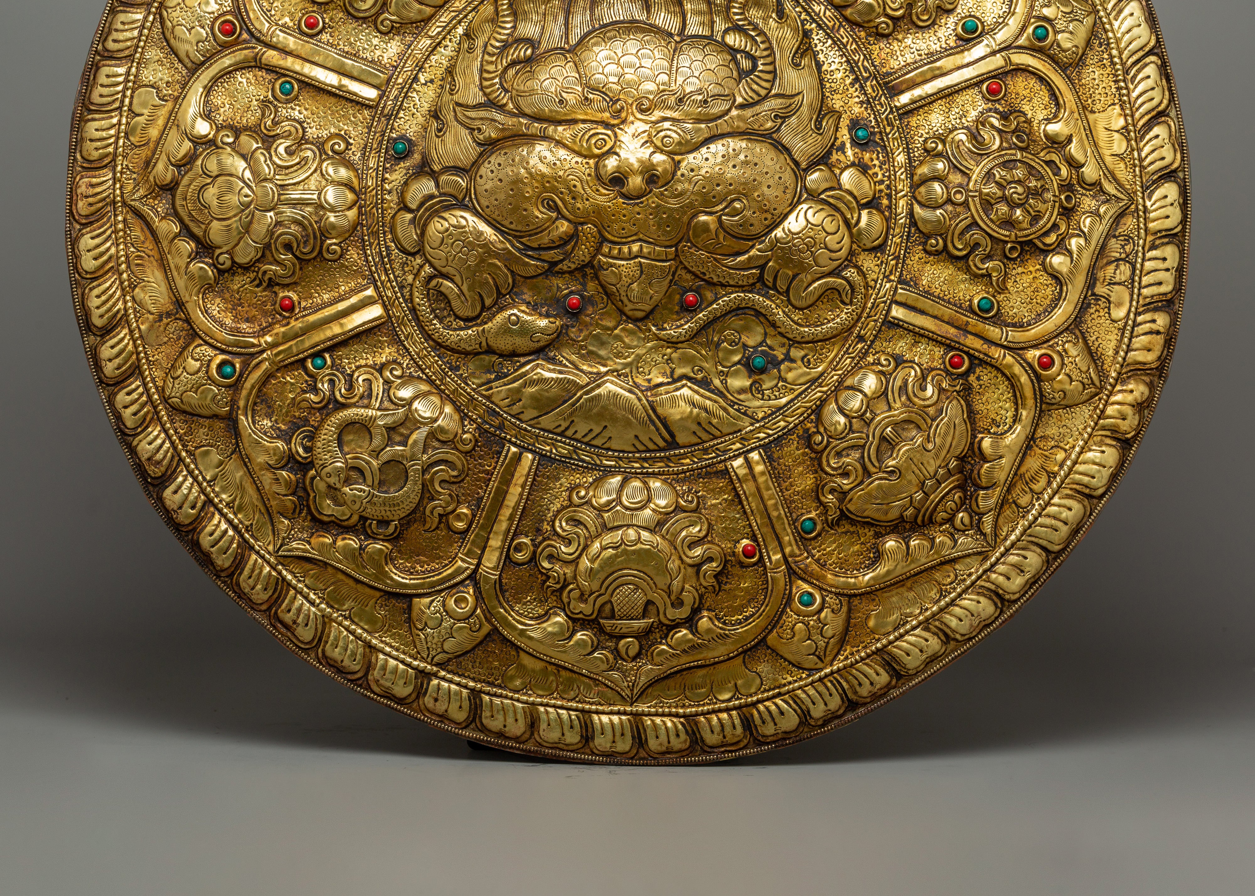 Kirtimukha Wall Hanging Mandala | Handcrafted Spiritual Kirtimukha Design