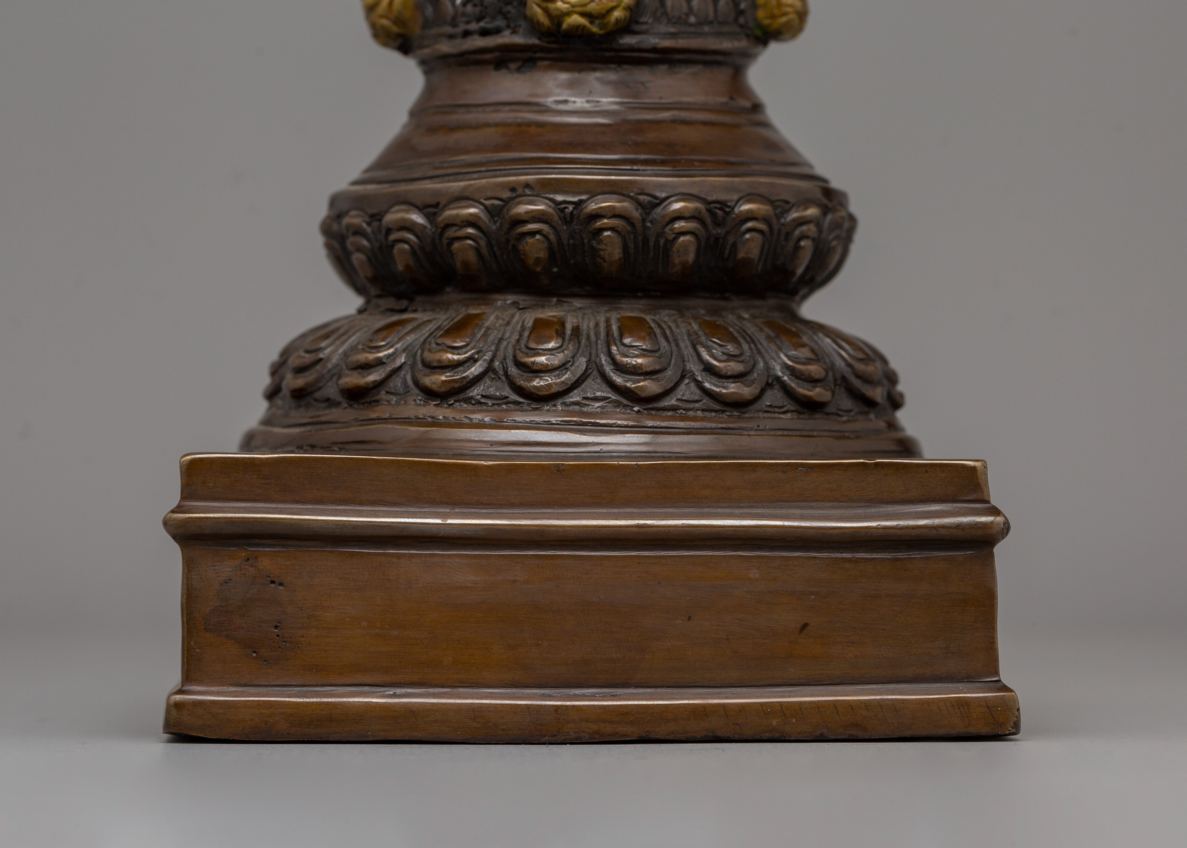 Stupa with Dharma Dhatu Statue | Sacred Statue for Enlightenment and Rituals
