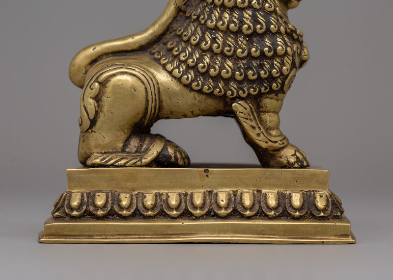 Pair of Guardian Lion Statue | Sacred Pair for Protection and Positive Energy