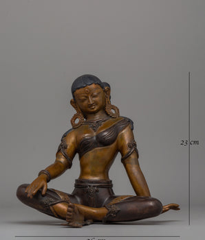 Copper Statue Parvati | Hindu Goddess of Devotion and Harmony for Home Decor