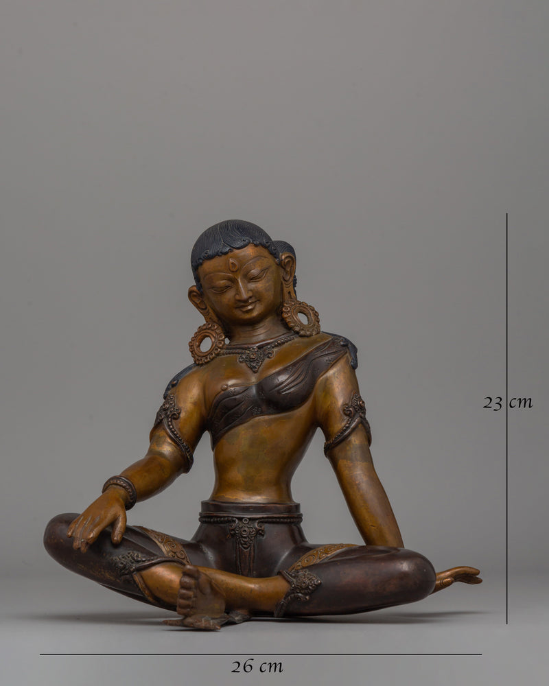 Copper Statue Parvati | Hindu Goddess of Devotion and Harmony for Home Decor