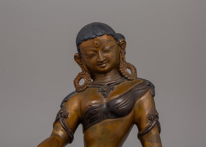 Copper Statue Parvati | Hindu Goddess of Devotion and Harmony for Home Decor