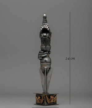 Tibetan Phurba with Intricate Hand-Carved Details | Symbol of Spiritual Protection