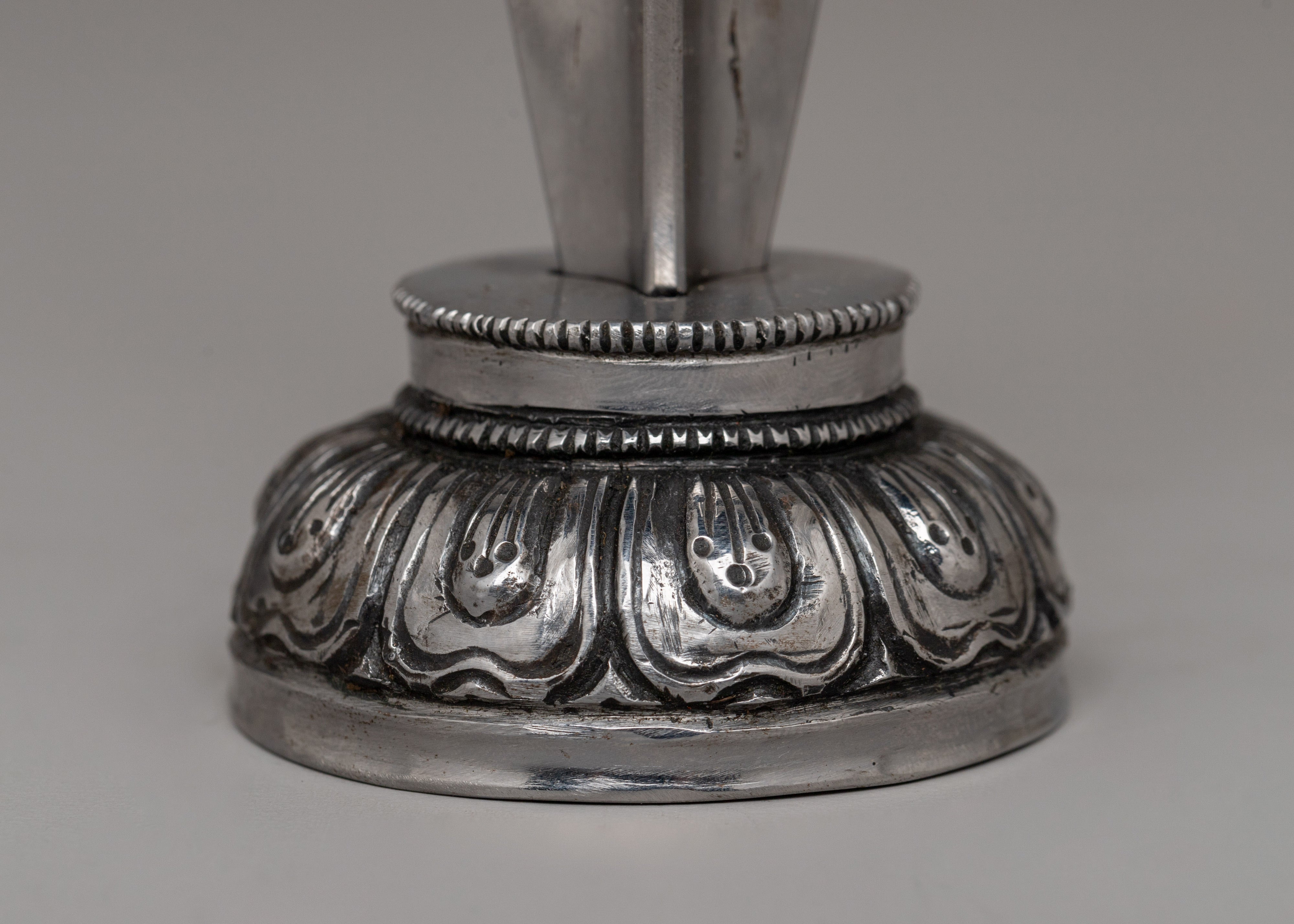 Owl Head Iron Phurba | Handcrafted Spiritual Tool for Ceremonies and Rituals