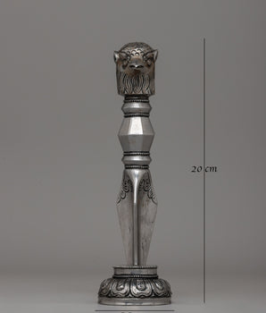 Owl Head Iron Phurba | Handcrafted Spiritual Tool for Ceremonies and Rituals