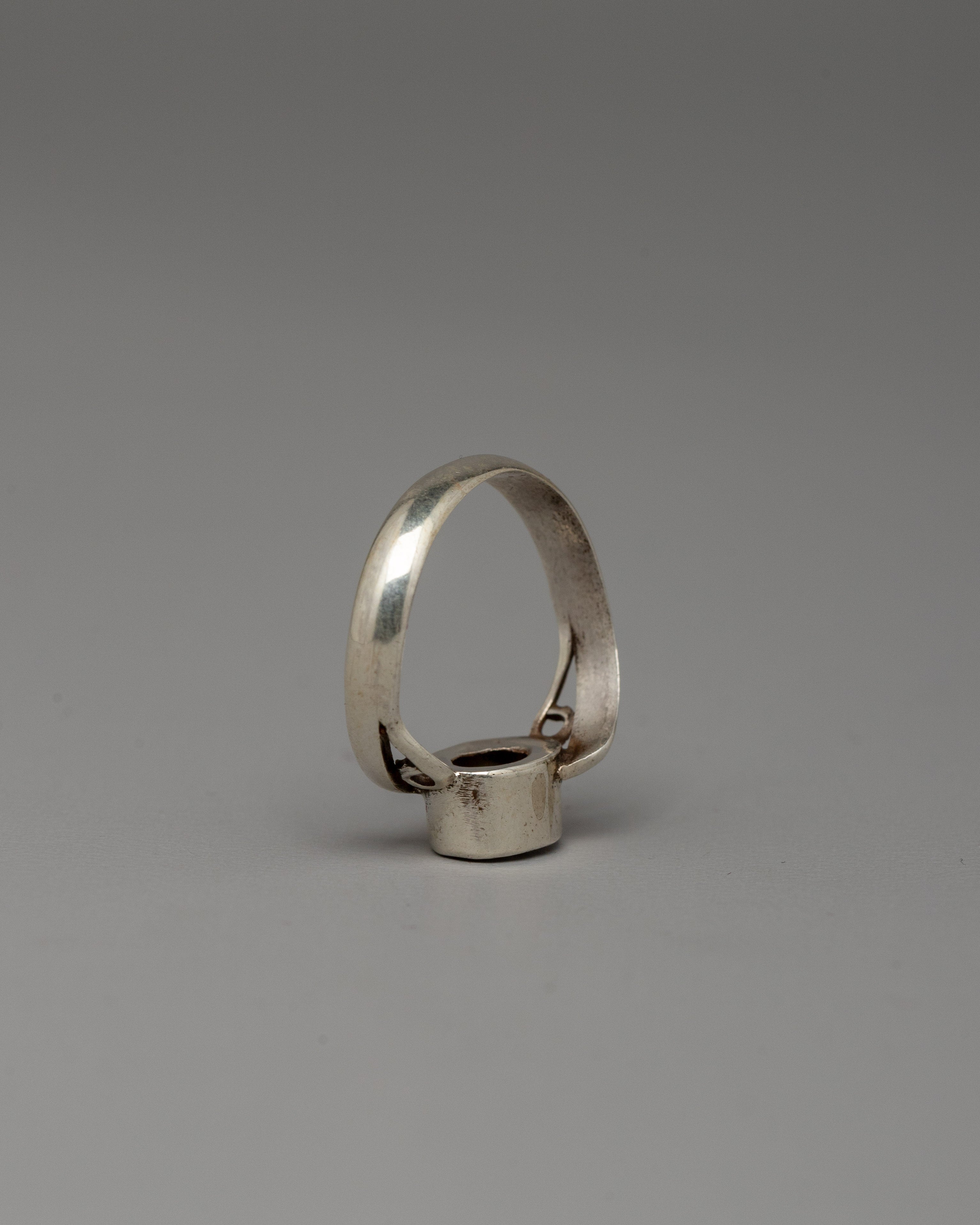 Elegant Gemstone Ring | Silver Stone Setting Jewelry