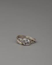 Elegant Gemstone Ring | Silver Stone Setting Jewelry