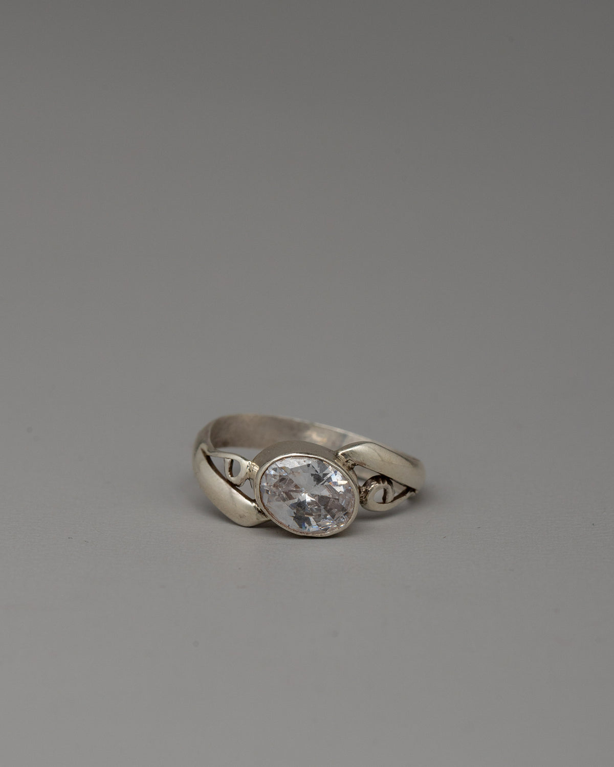 Elegant Gemstone Ring | Silver Stone Setting Jewelry