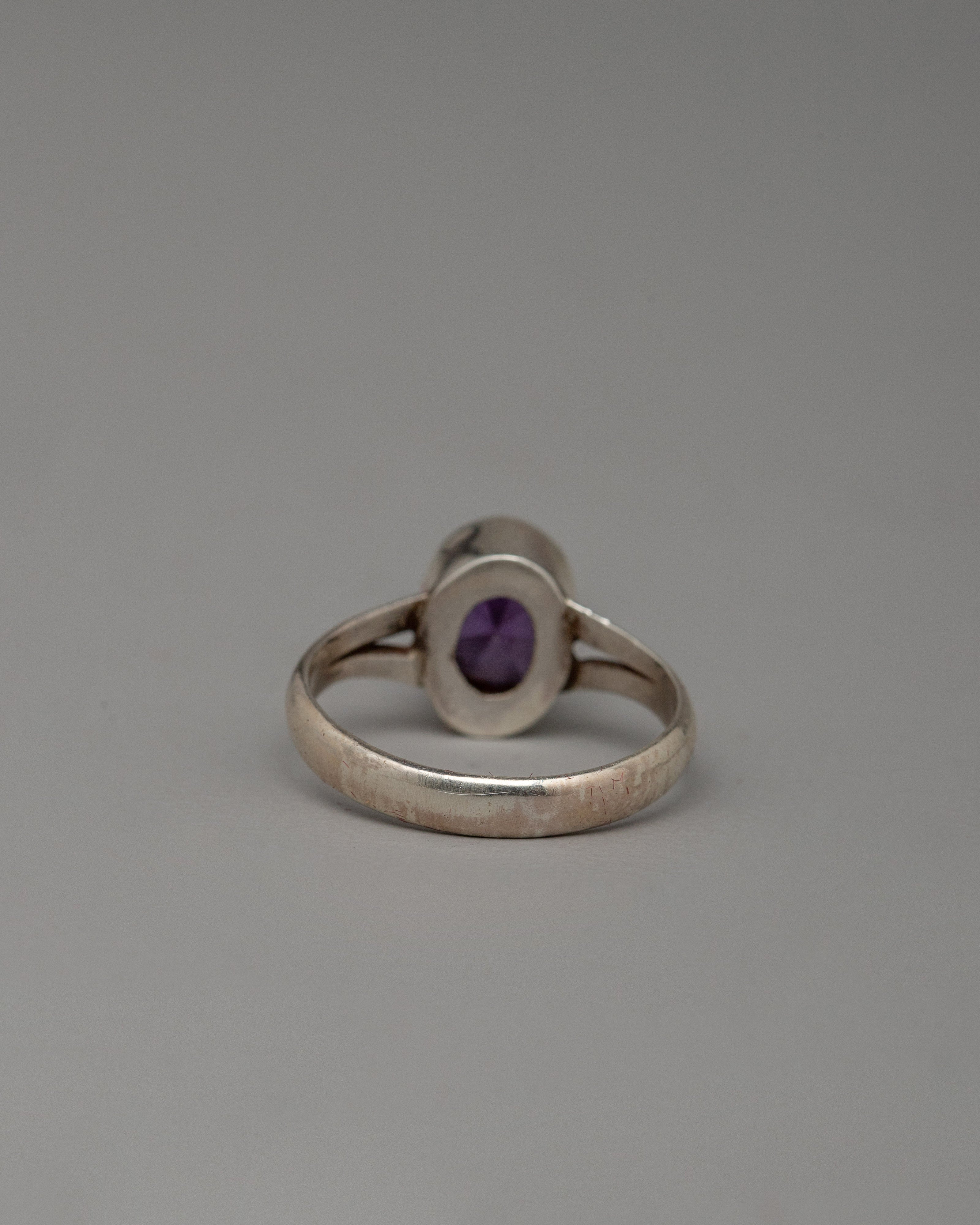Tibetan Spiritual Ring | Handcrafted Sacred Jewelry