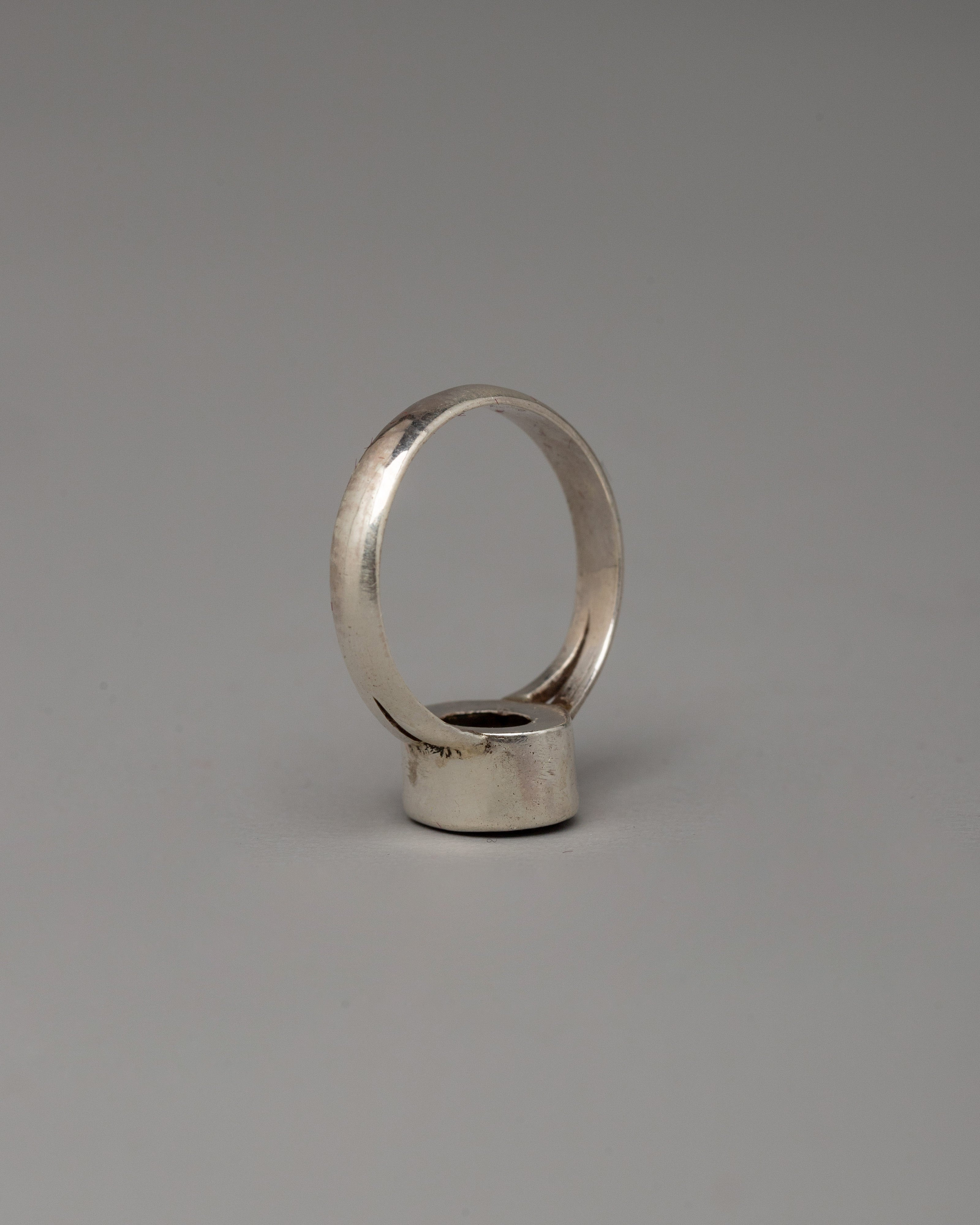 Tibetan Spiritual Ring | Handcrafted Sacred Jewelry