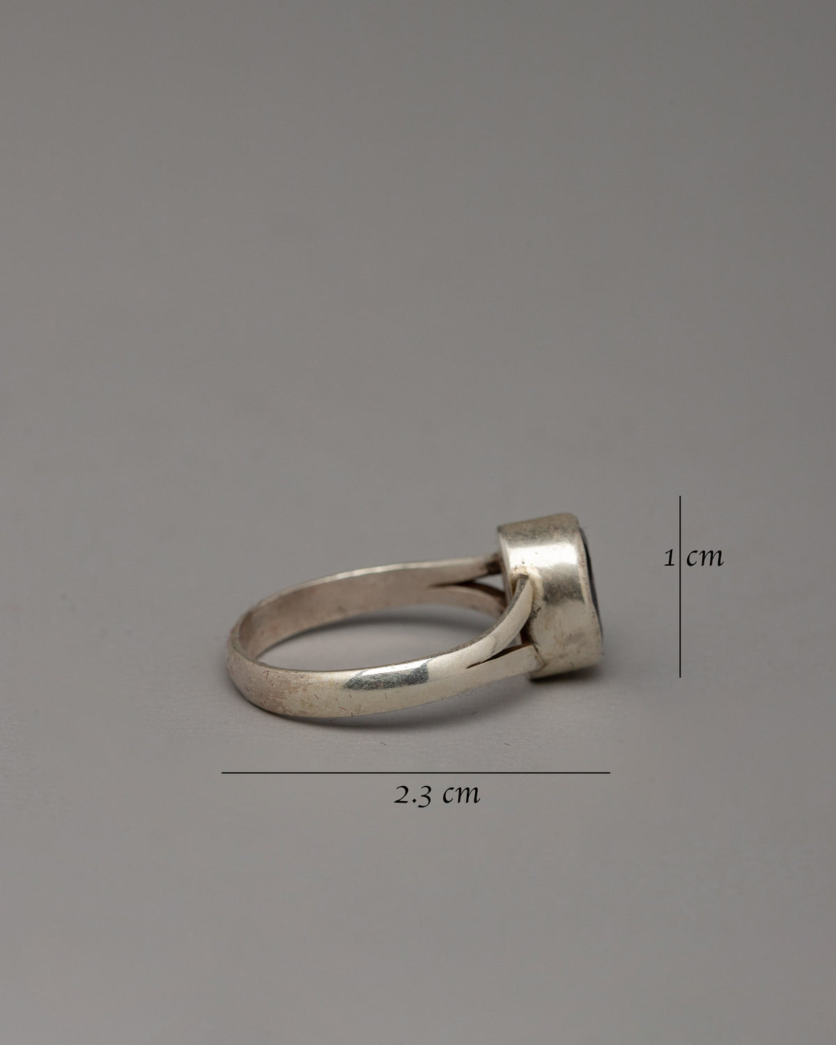 Handmade Jewelry Ring | Silver Gemstone Ring with Purple Stone