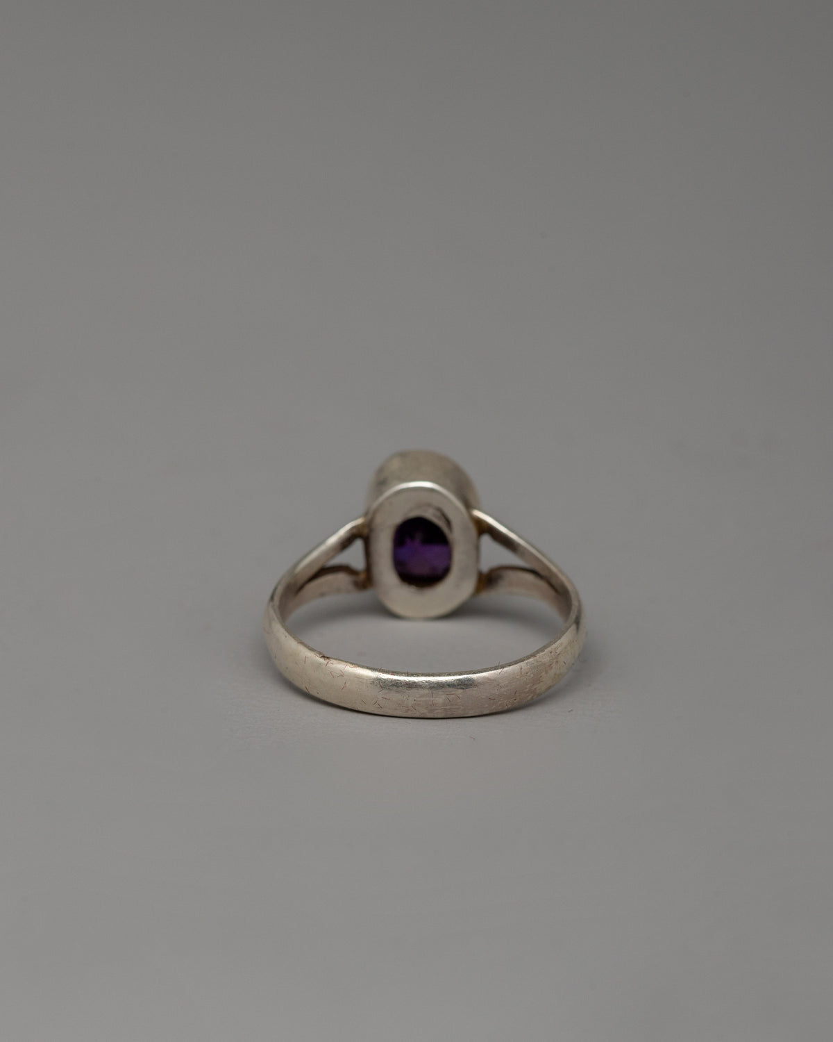 Handmade Jewelry Ring | Silver Gemstone Ring with Purple Stone
