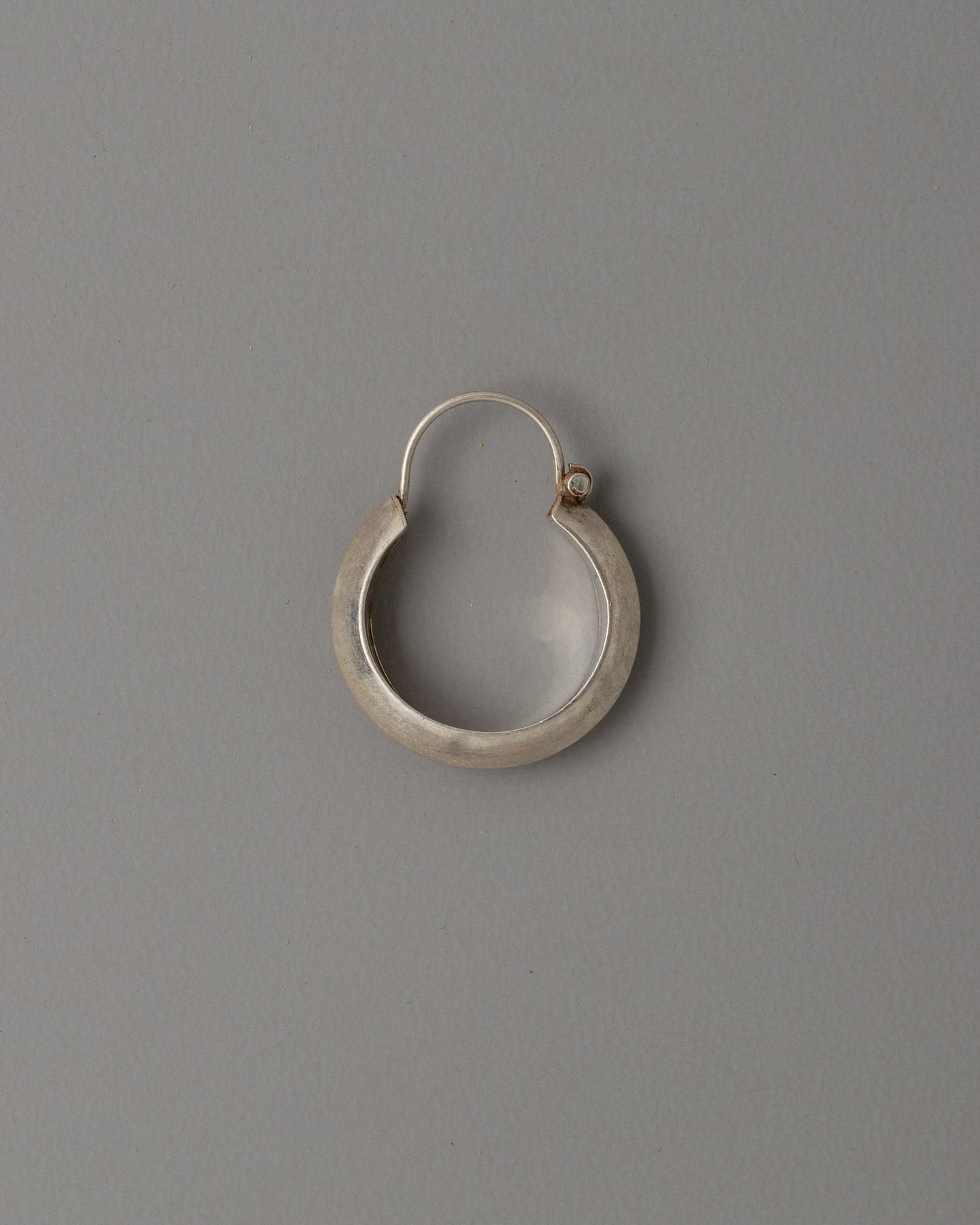 92.5% Silver Small Hoop Earrings | Tibetan Earrings in Pure Silver