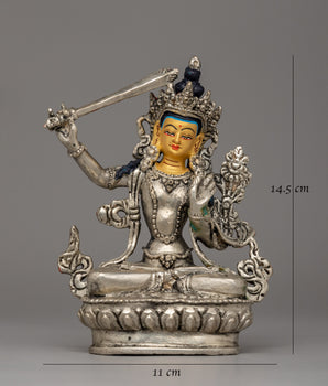 Jampelyang Buddhist Statue | Traditional Sculpture for Meditation and Spiritual Practices
