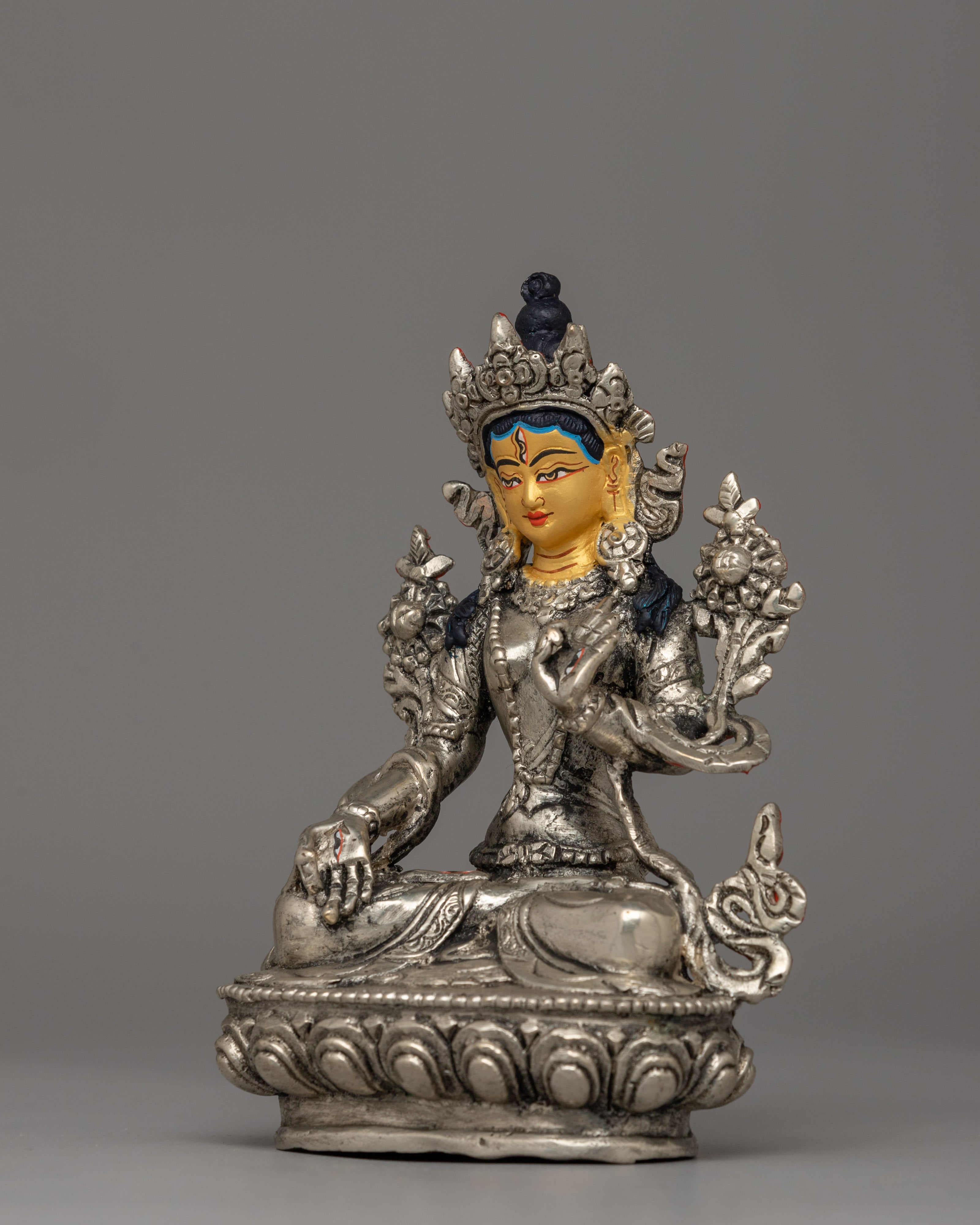 Dolma Karmo Statue | Handmade Buddhist Icon for Spiritual Pr