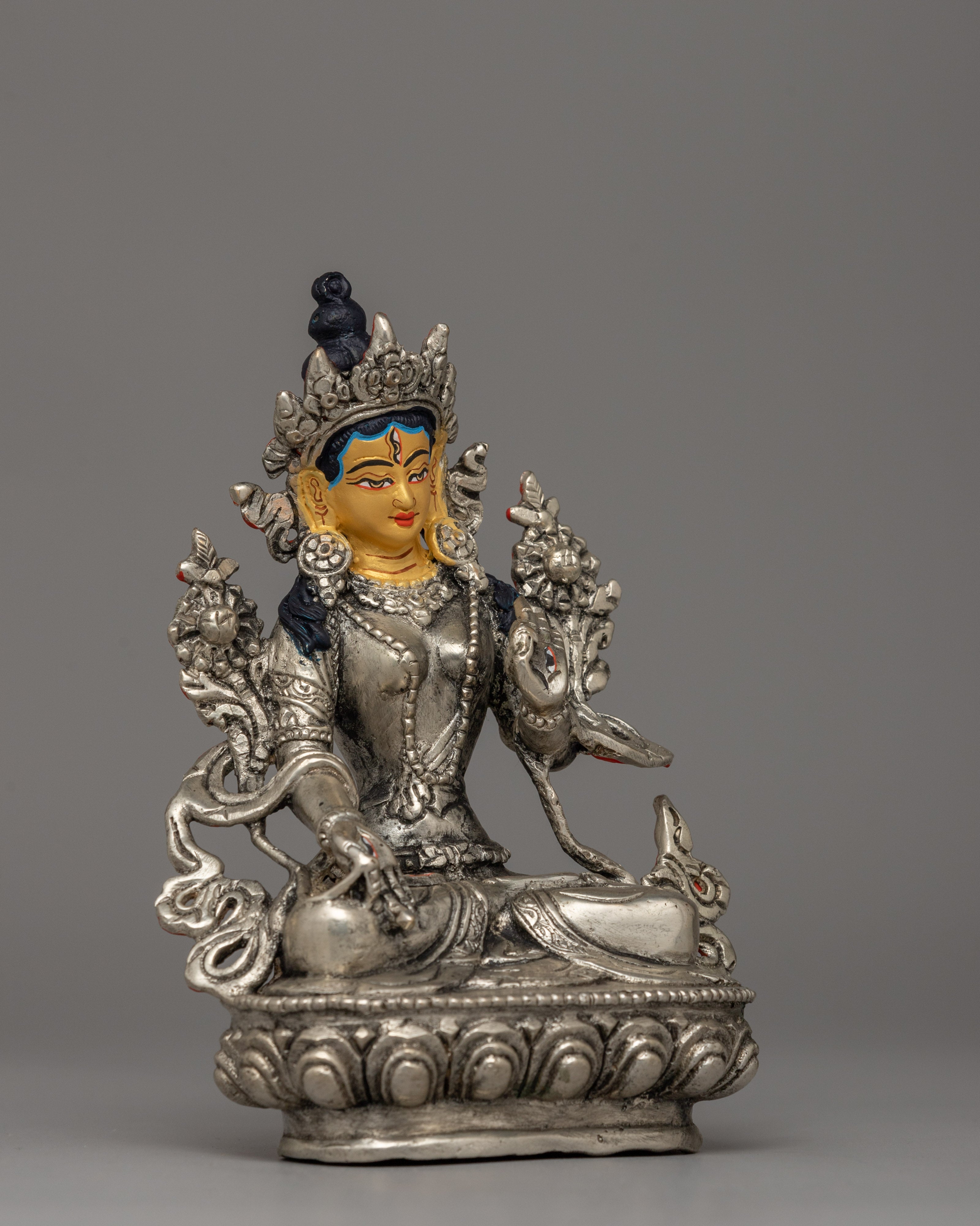 Dolma Karmo Statue | Handmade Buddhist Icon for Spiritual Pr