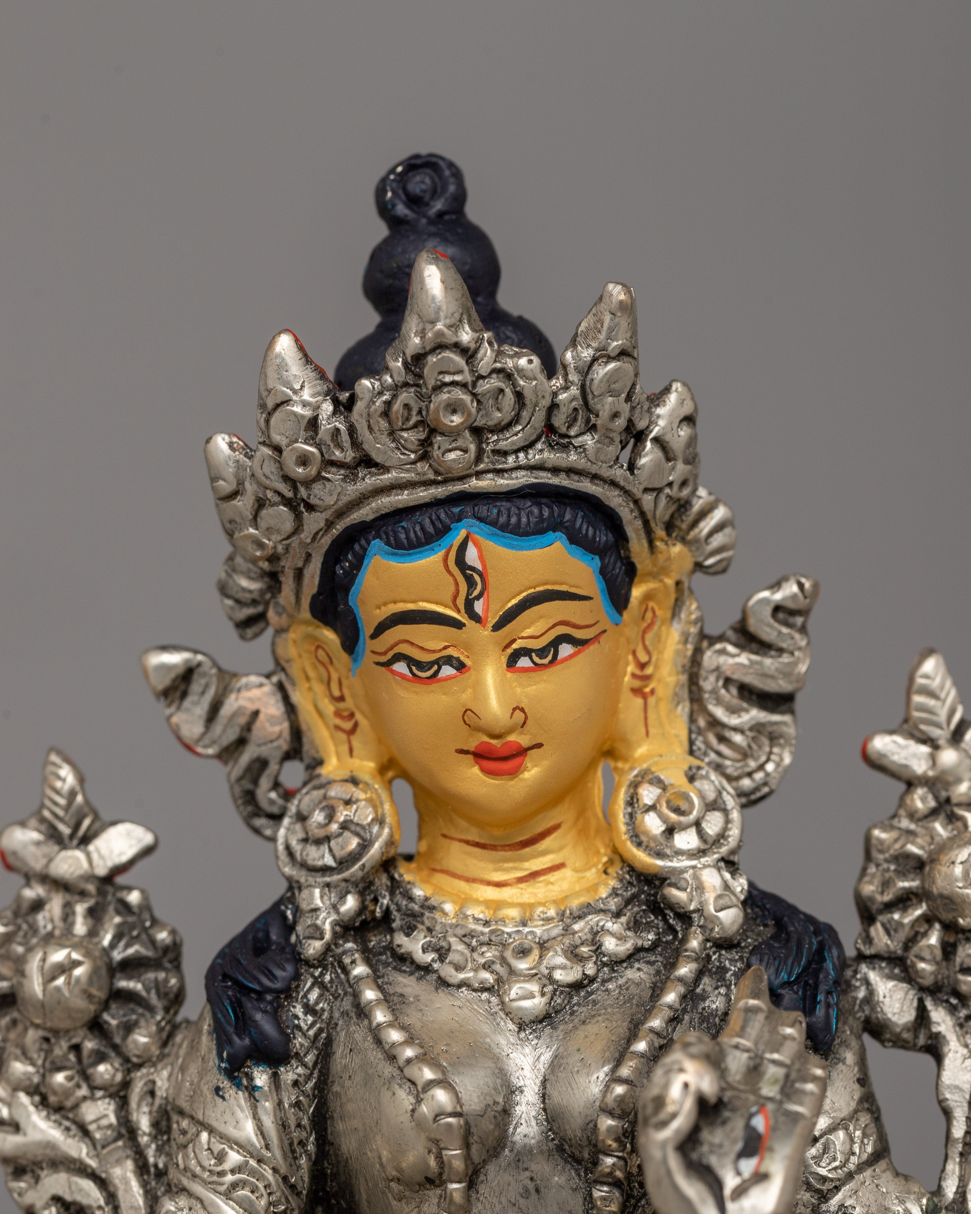 Dolma Karmo Statue | Handmade Buddhist Icon for Spiritual Pr