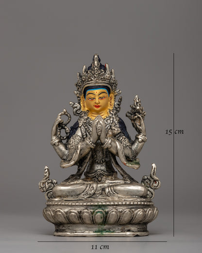 Chenrezig Buddhist Statue | Handmade Symbol of Compassion and Spiritual Growth