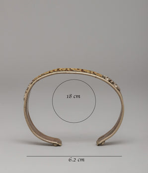 Handmade Cuff Bracelet with Mantra Engraving |Unique Spiritual Gift for Mindfulness and Balance
