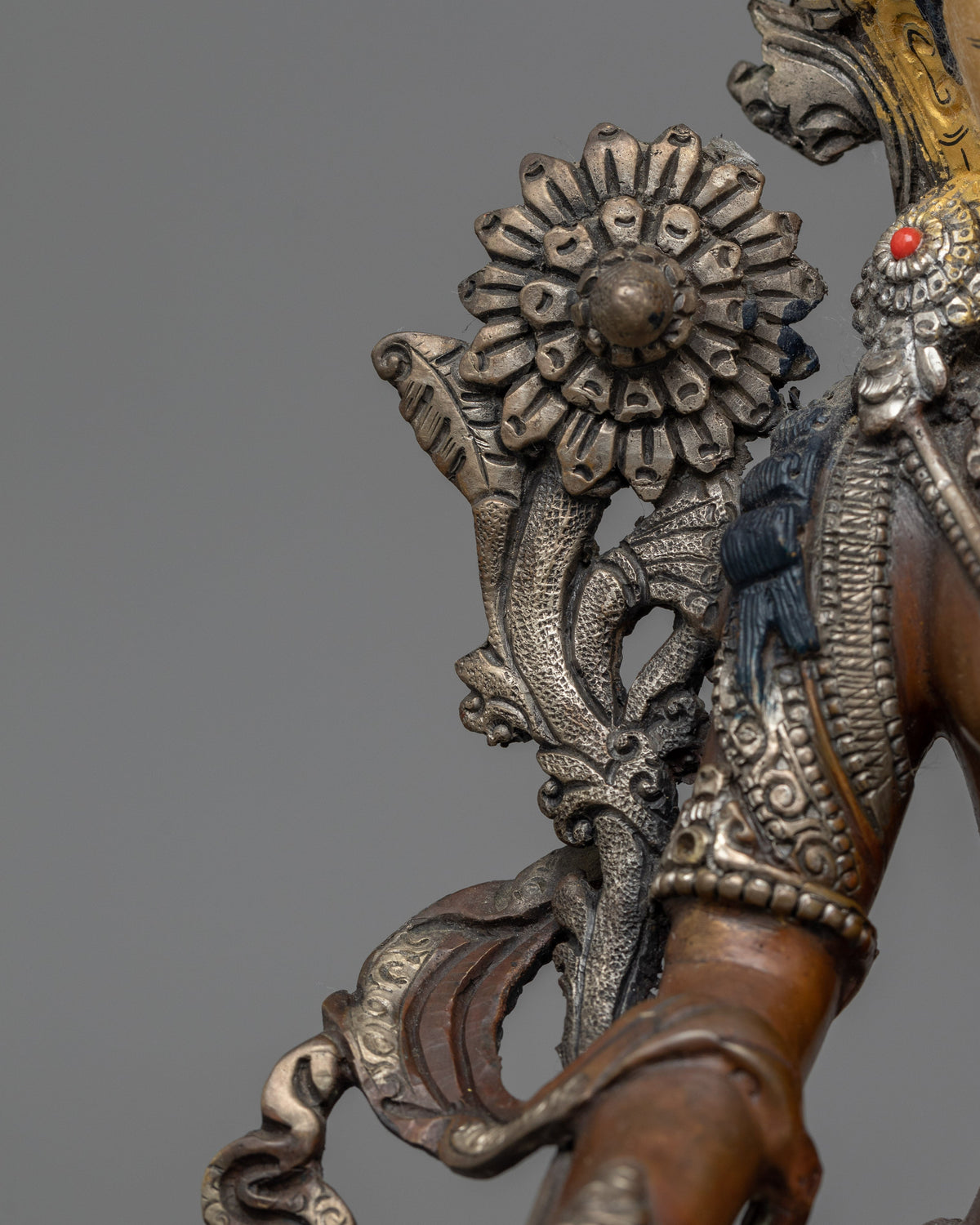 Authentic Tibetan Sculpture White Tara | Embodiment of Compassion and Healing