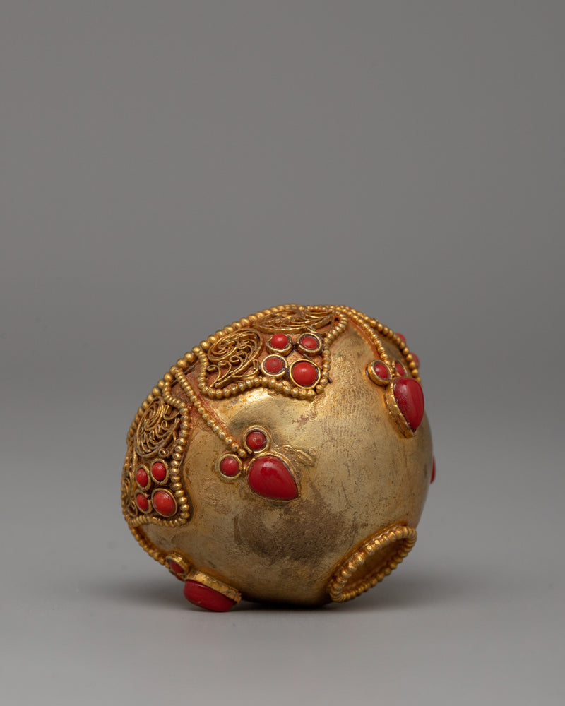 Gold-Plated Golpa Offering Bowl | Sacred Ritual and Decor