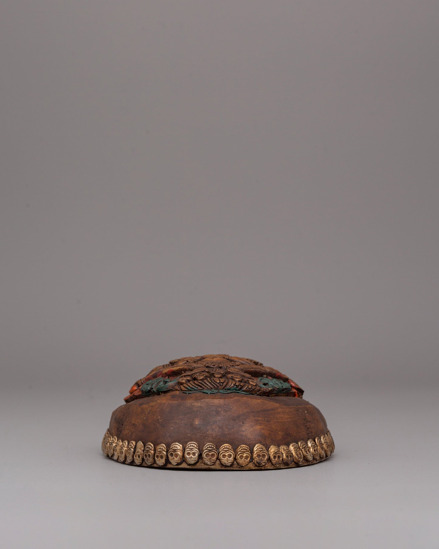 Tibetan Kapala Ritual Bowl | Spiritual Artifact for Rituals and Offerings