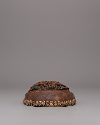 Tibetan Kapala Ritual Bowl | Spiritual Artifact for Rituals and Offerings