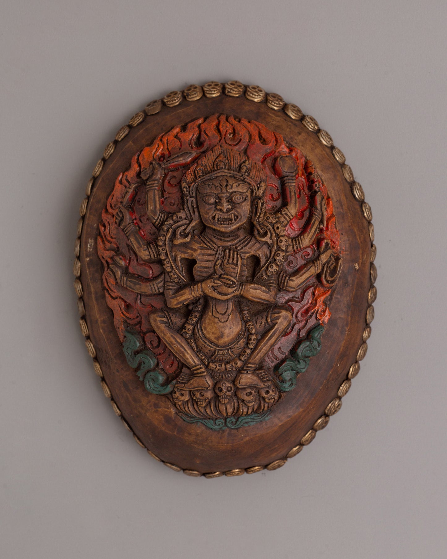 Tibetan Kapala Ritual Bowl | Spiritual Artifact for Rituals and Offerings