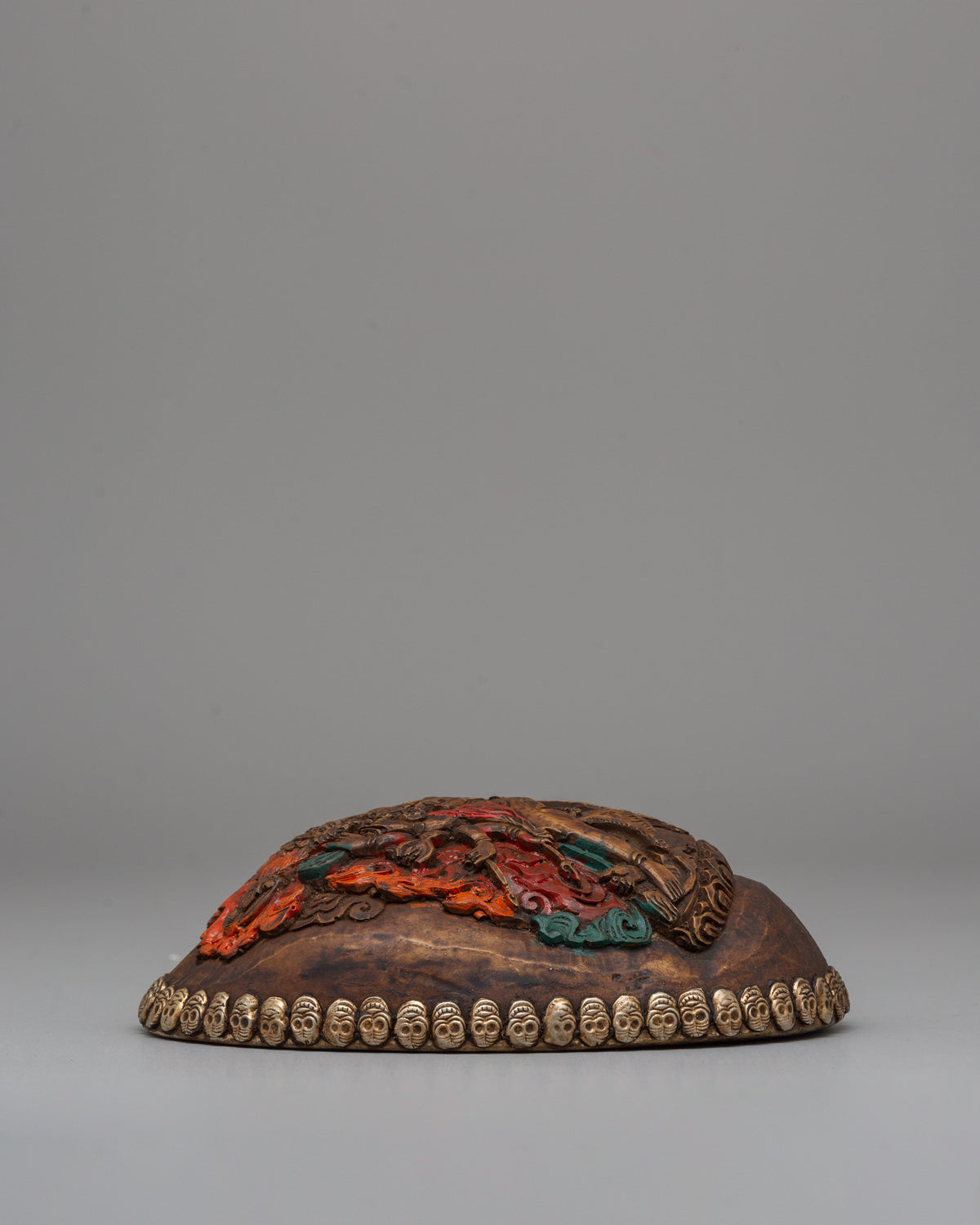 Tibetan Vajrayana Kapala | Buddhist Ritual Offering Vessel