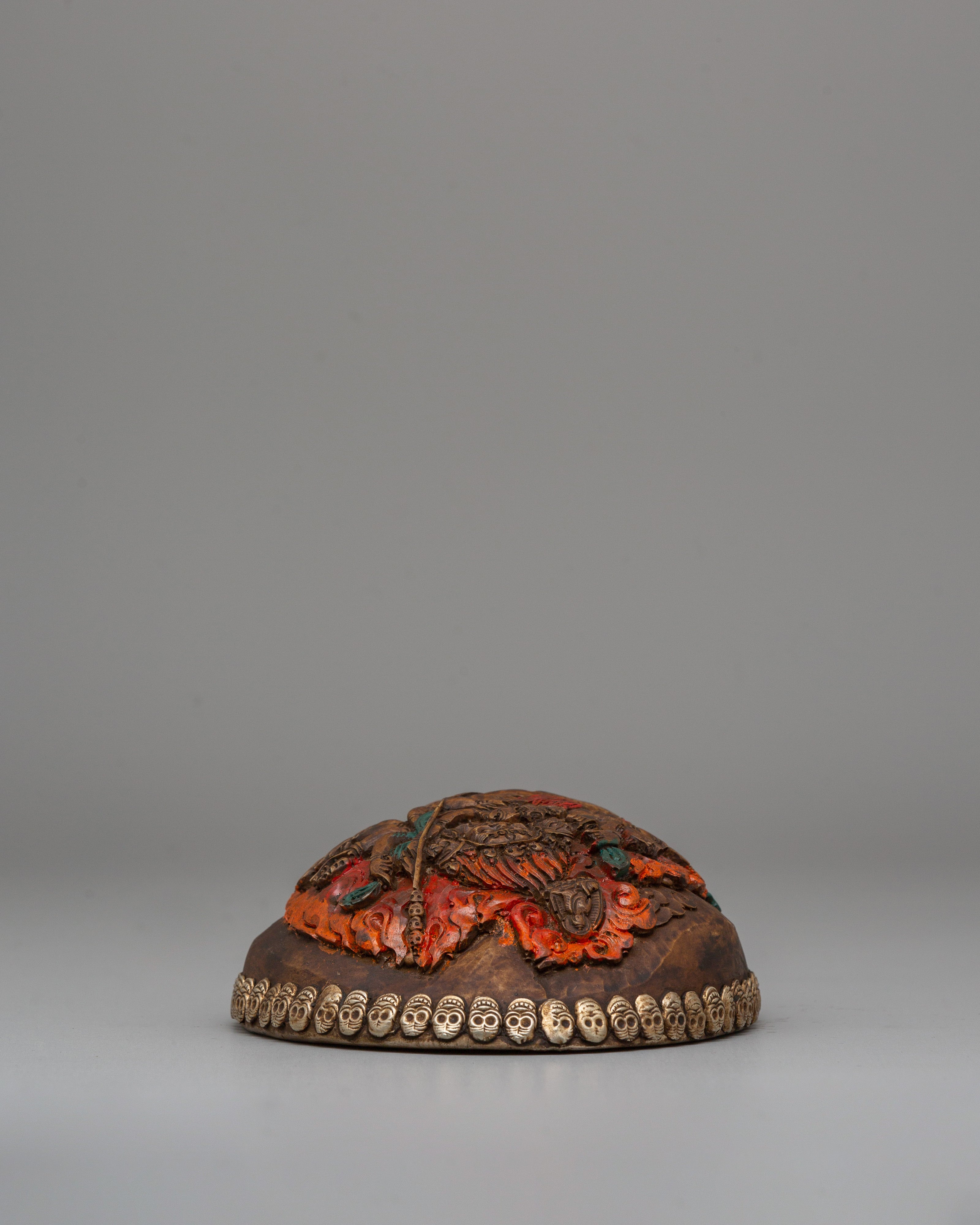 Tibetan Vajrayana Kapala | Buddhist Ritual Offering Vessel