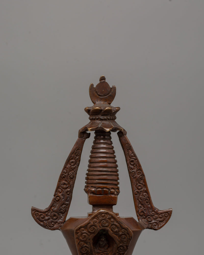 Traditionally Hand-Carved Stupa | A Sacred Symbol of Buddhist Wisdom