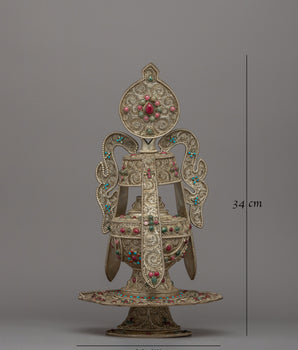 Pair of Tsebum(Long Life Vase) | Traditional Ritual Tools for Longevity and Prosperity