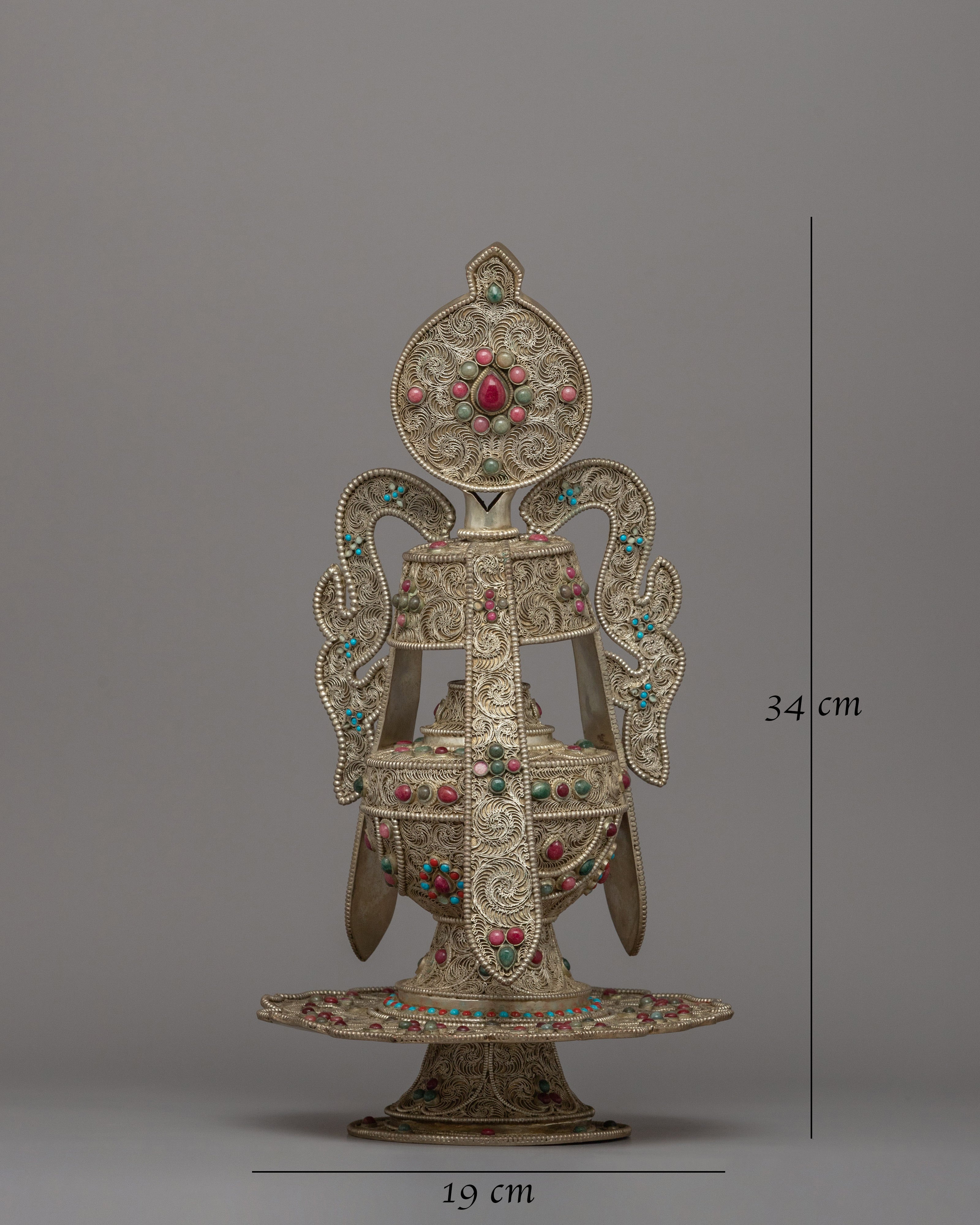 Pair of Tsebum(Long Life Vase) | Traditional Ritual Tools for Longevity and Prosperity