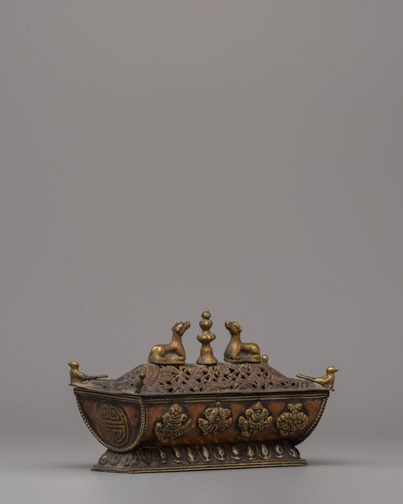 Copper and Brass Incense Burner | Spiritual and Decorative Use