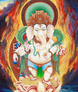 Sacred Ganesh Artwork | Hindu Deity of Wisdom and New Beginnings