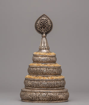 Silver Offering Mandala Set | Sacred Offering Set