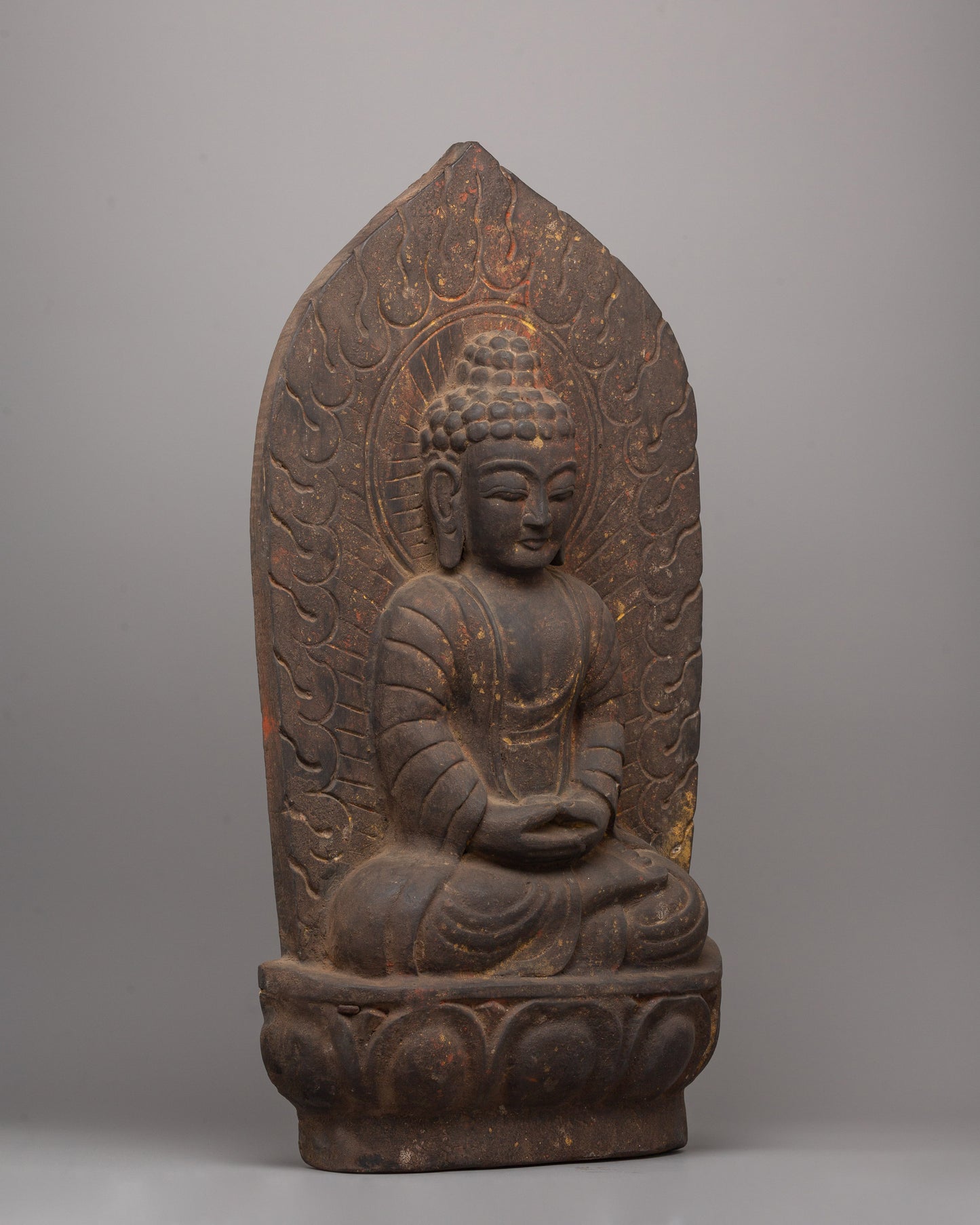 Wooden Amitabha Buddha Statue | Buddha for Altar and Meditation