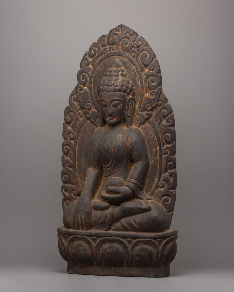 Wooden Shakyamuni Buddha Statue | Buddha for Meditation and Altar Spaces