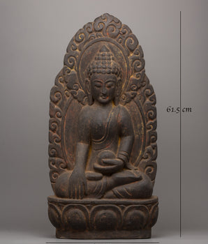 Wooden Shakyamuni Buddha Statue | Buddha for Meditation and Altar Spaces