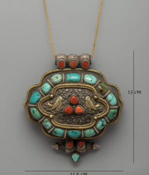 Precious Mantra Holder Ghau Box | Symbol of Spiritual Protection and Good Fortune