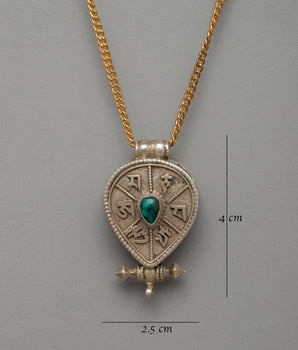 Ghau Box Mantra Locket | Sacred Symbol of Longevity and Protection