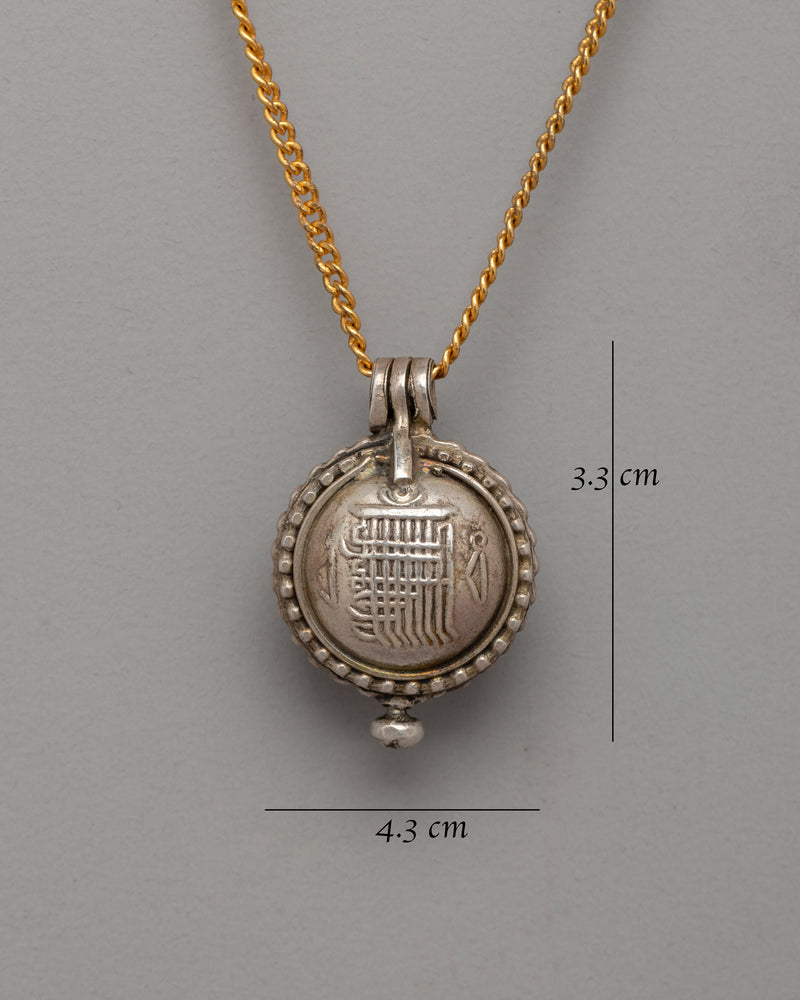 Kalachakra Mantra Ghau Box Locket | Timeless Symbol of Protection and Positivity