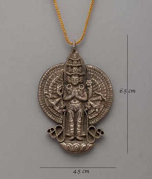 1000 Armed Avalokiteshvara Locket | Symbol of Compassion and Protection