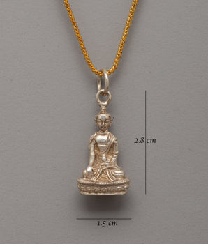Precious Shakyamuni Buddha Locket | Sacred Amulet of Enlightenment