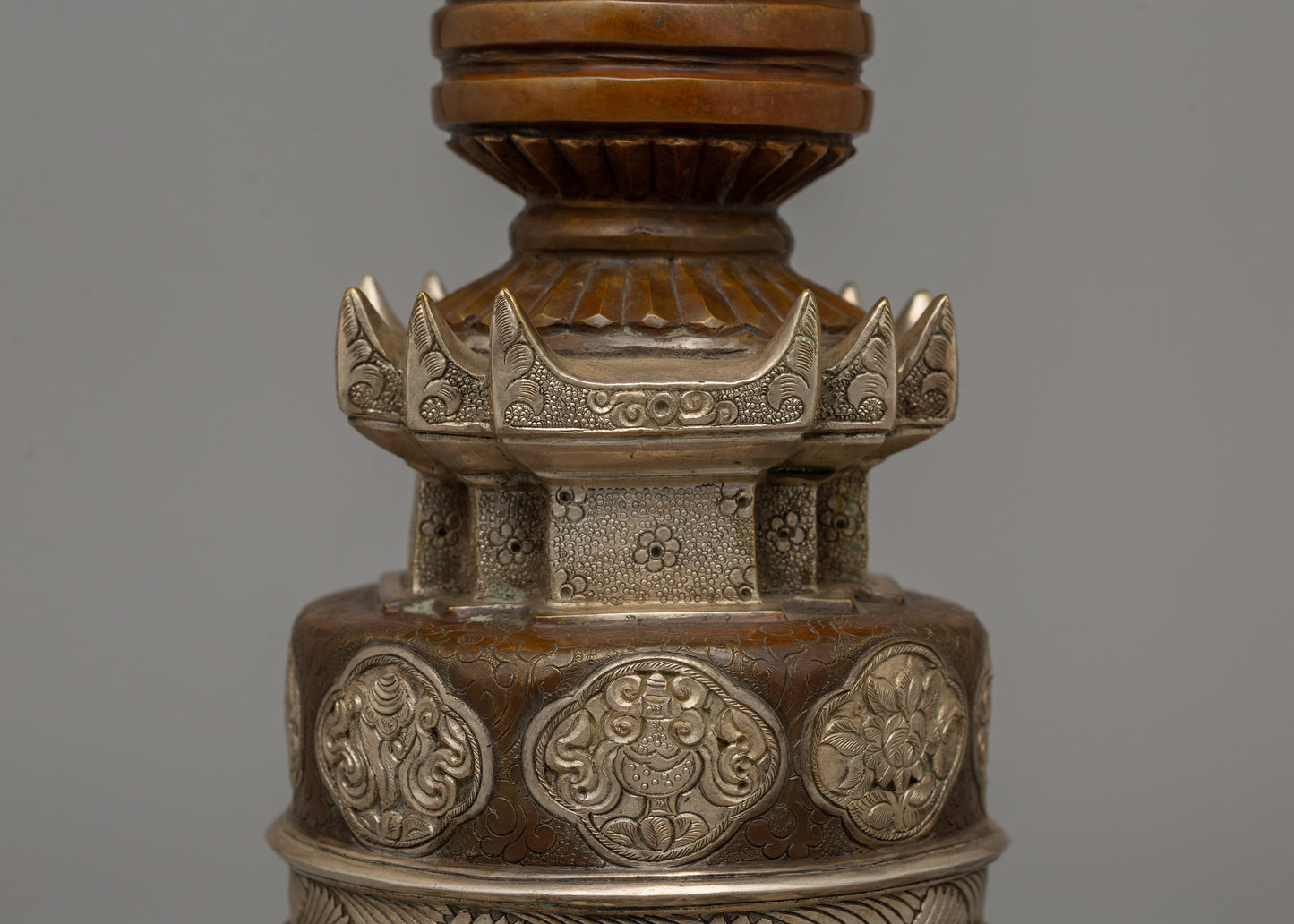 Handmade Traditional Kadampa Stupa | Symbol of Enlightenment and Spiritual Devotion