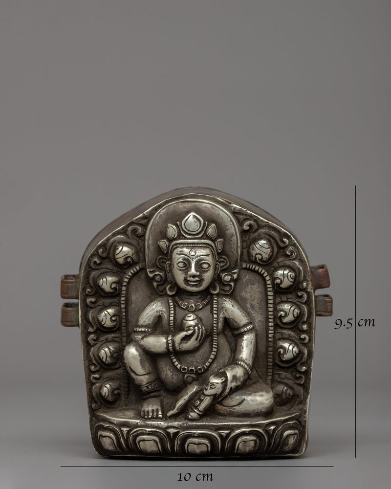 Sacred Dzambhala Ghau Box | Buddhist Artifact for Prosperity and Protection