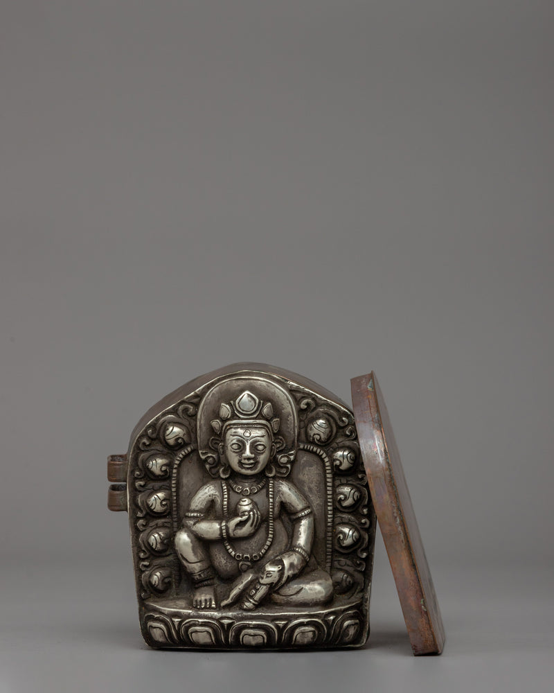 Sacred Dzambhala Ghau Box | Buddhist Artifact for Prosperity and Protection